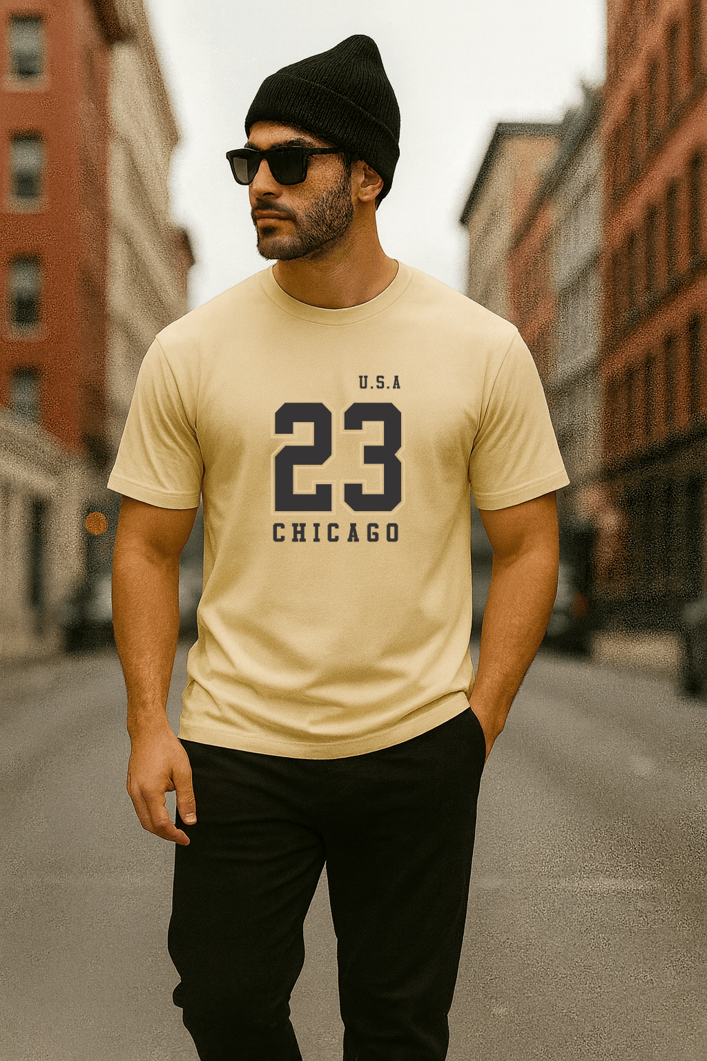 Camiseta Masculina Premium - U.S.A 23 CHICAGO