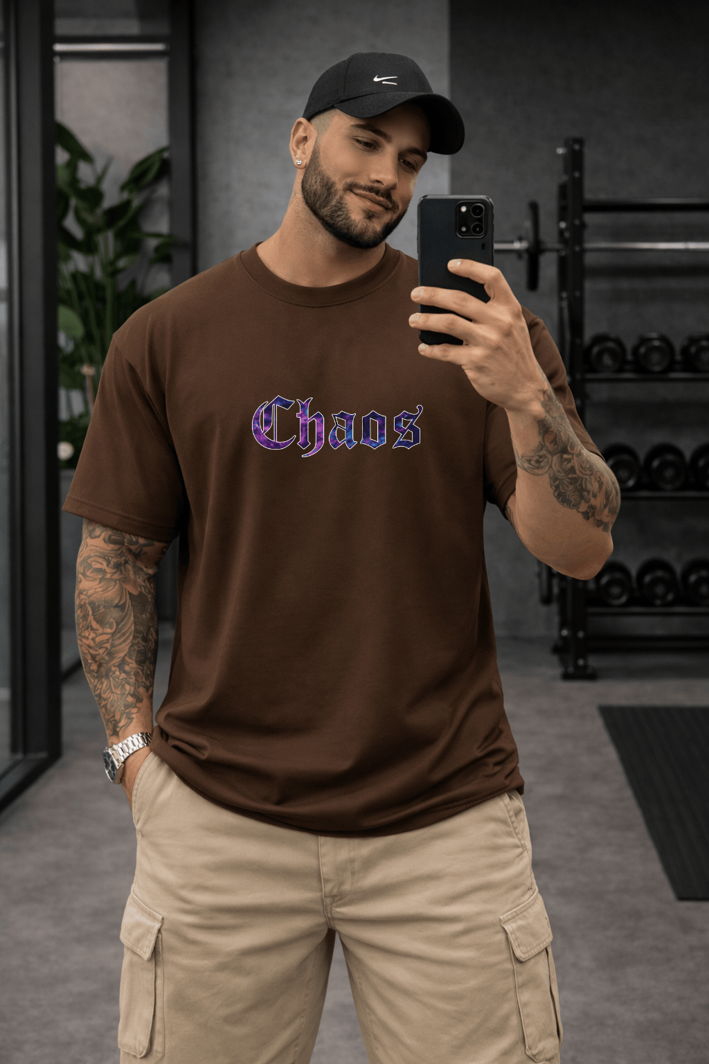 Camisetão Oversized Masculina | Estampa - Chaos