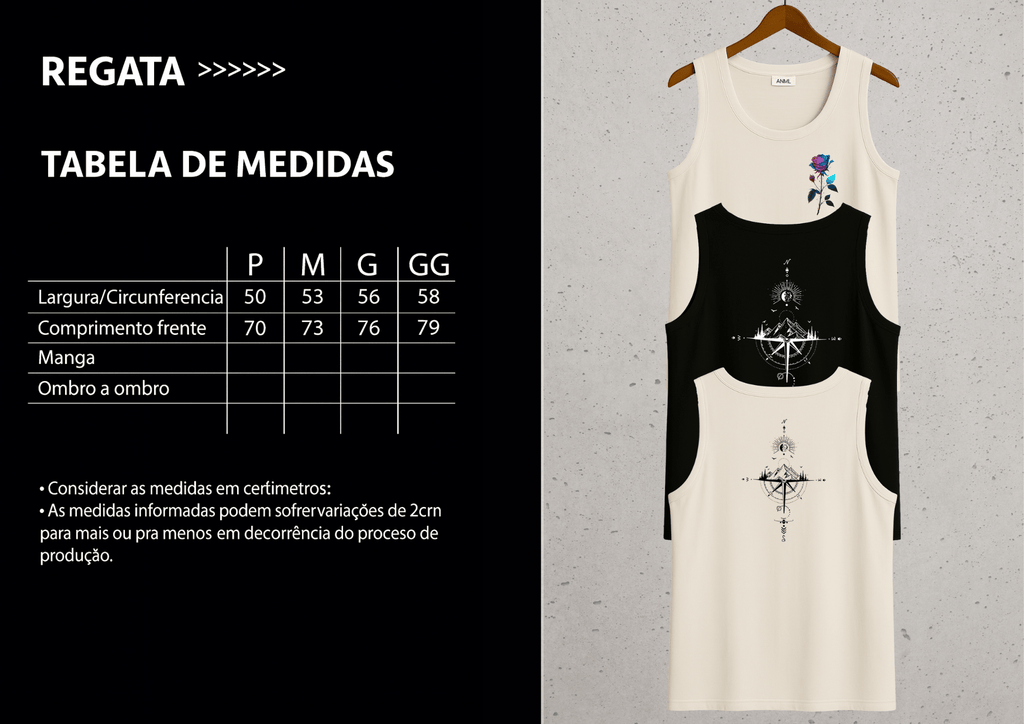 Kit com 3 Regatas Masculinas - Urban Essence