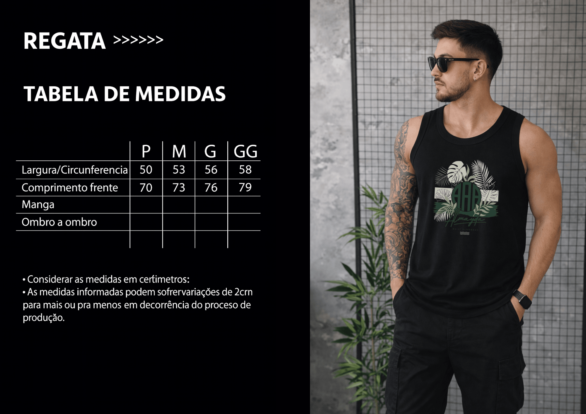 Regata Masculina - Almayda Tropical Signature