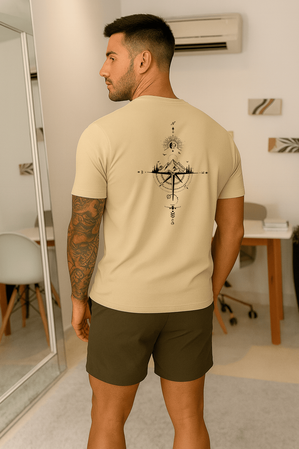 Camiseta Masculina | Estampa - Rosa dos Ventos
