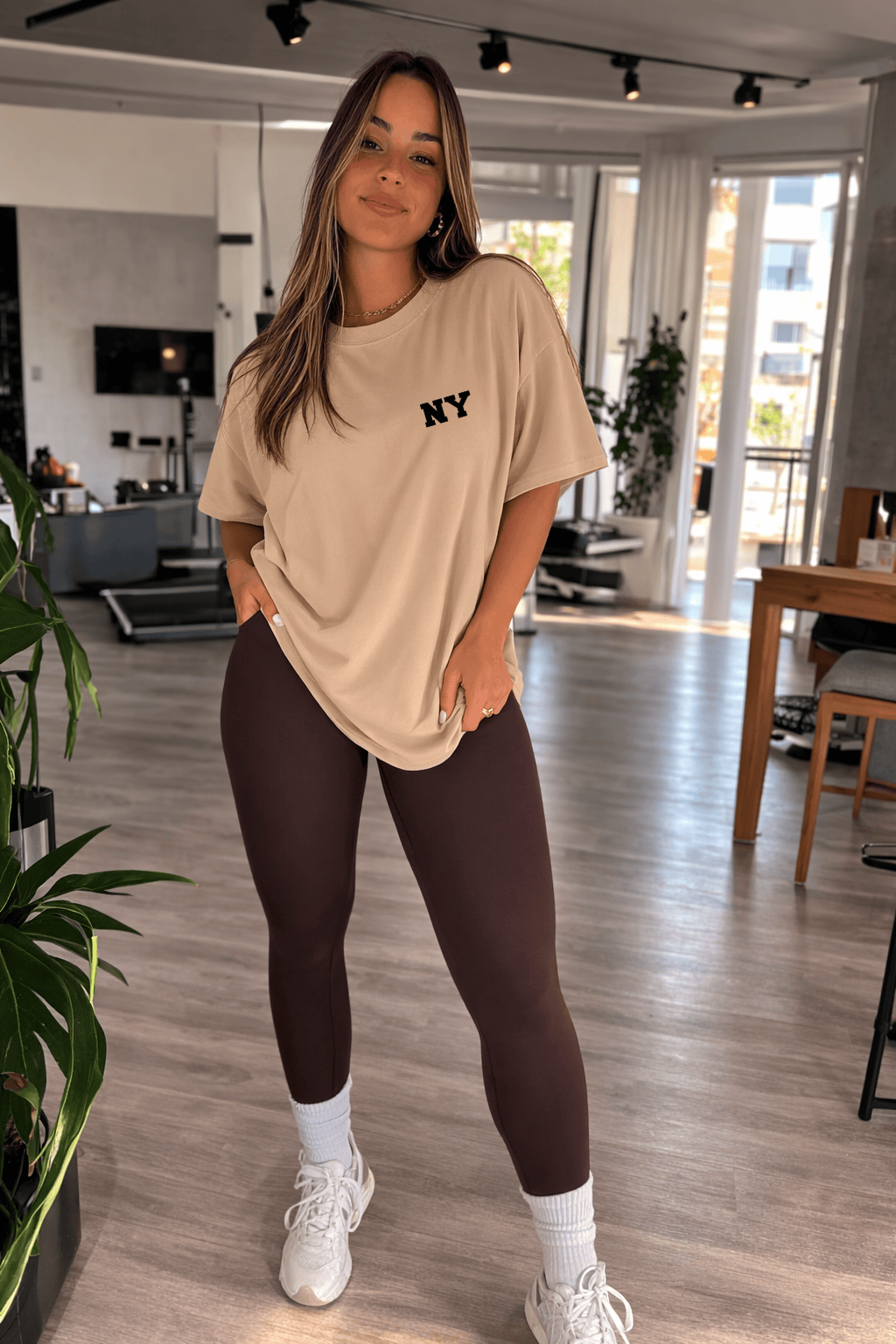Camiseta Oversized Feminina | Estampa NY