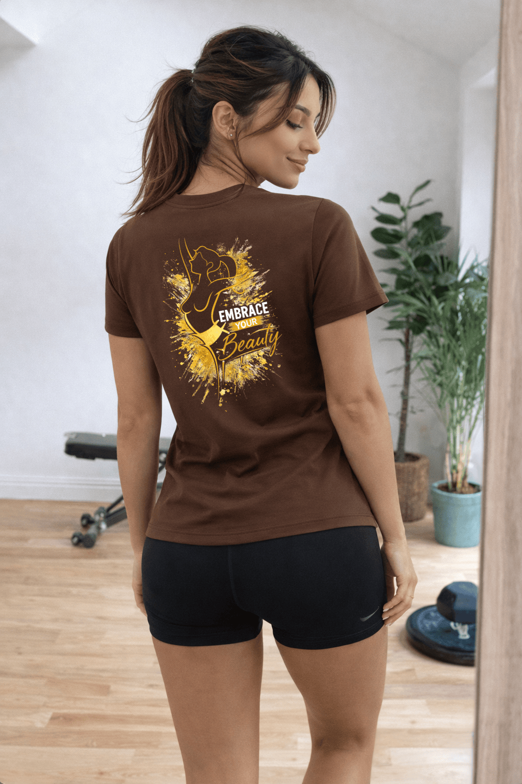 Camiseta Premium Manga Curta Tradicional Feminina - Embrace Your Beauty