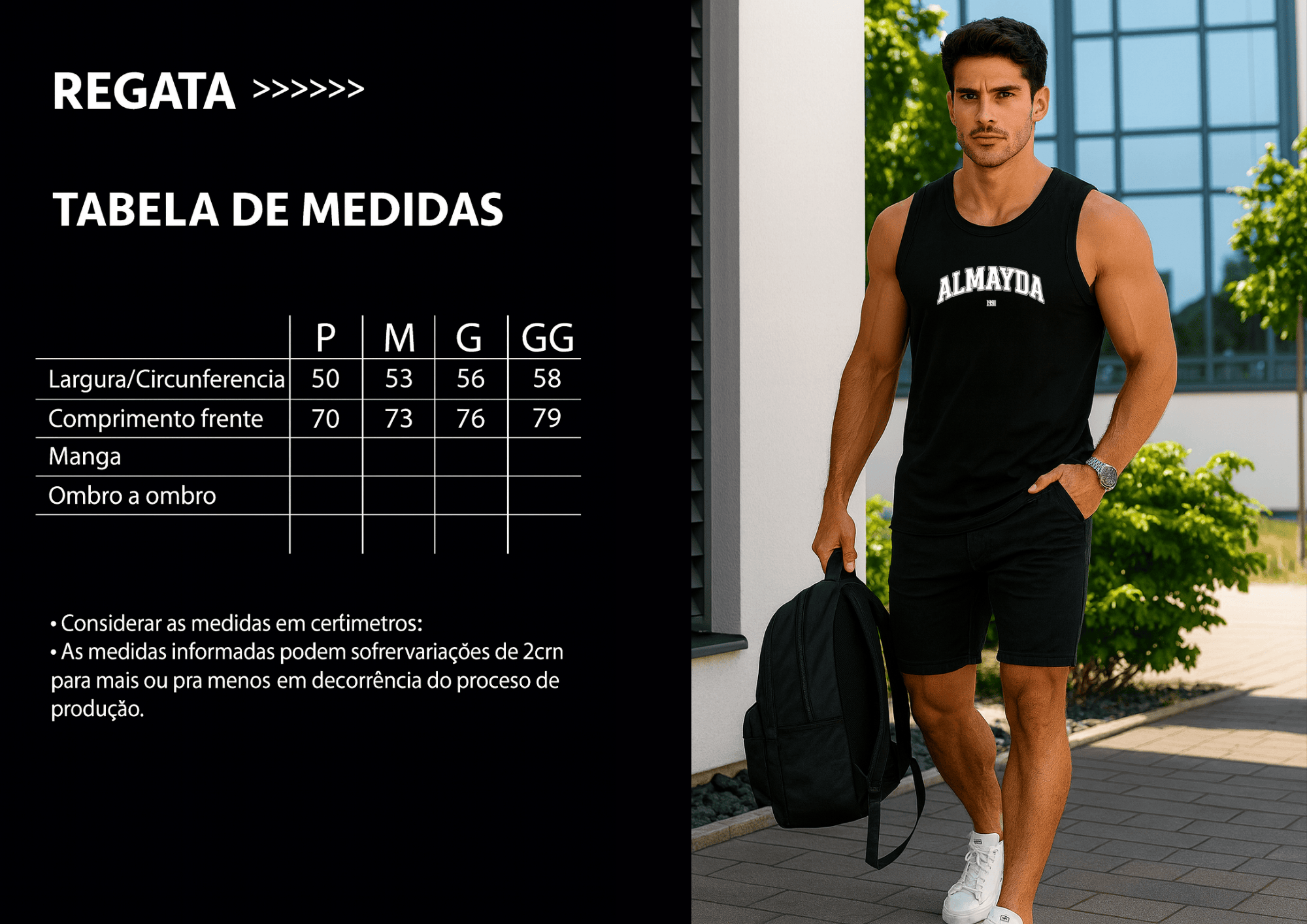 Camiseta Regata Masculina - Almayda 1991 | Streetwear Casual