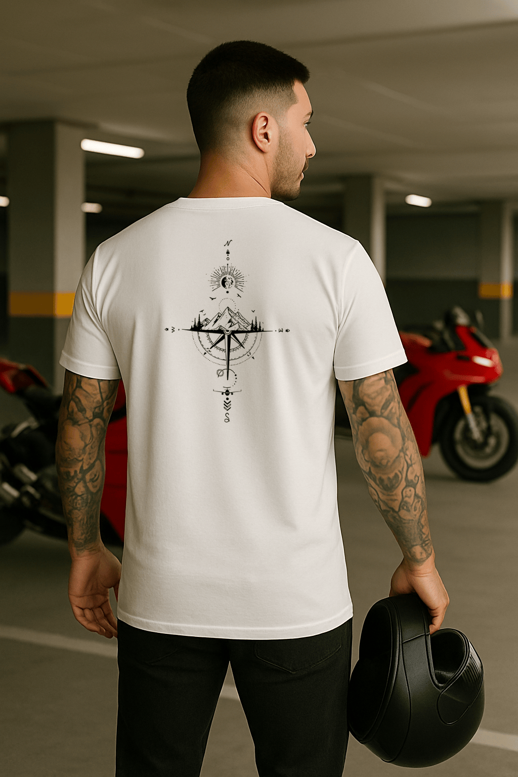 Camiseta Masculina | Estampa - Rosa dos Ventos