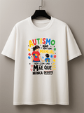 Camiseta Feminina Tradicional Manga Curta Almayda - Autismo Não Vem com Manual