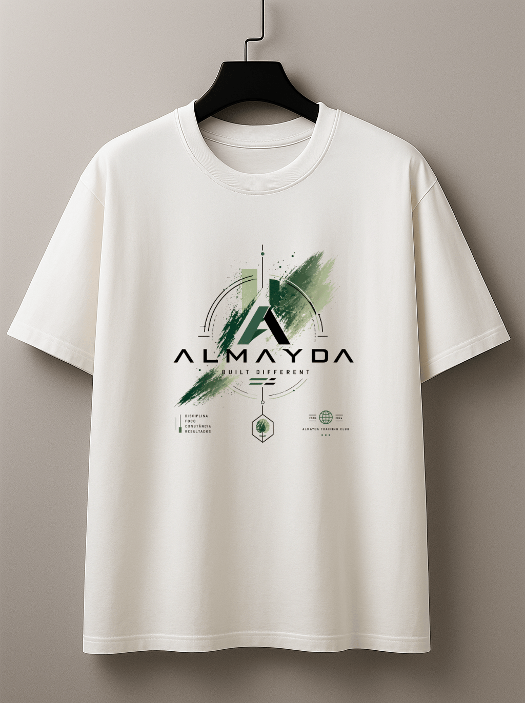 Camiseta Masculina Tradicional Manga Curta - Almayda Training Mode On