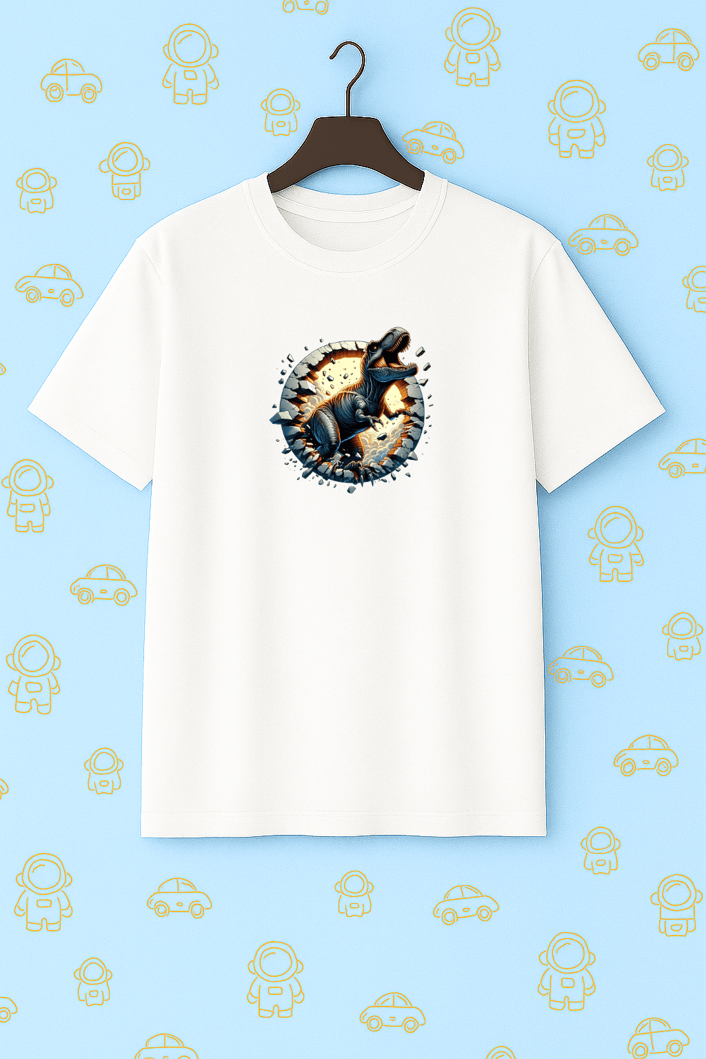 Camiseta Infantil Masculina - Dino Breakout