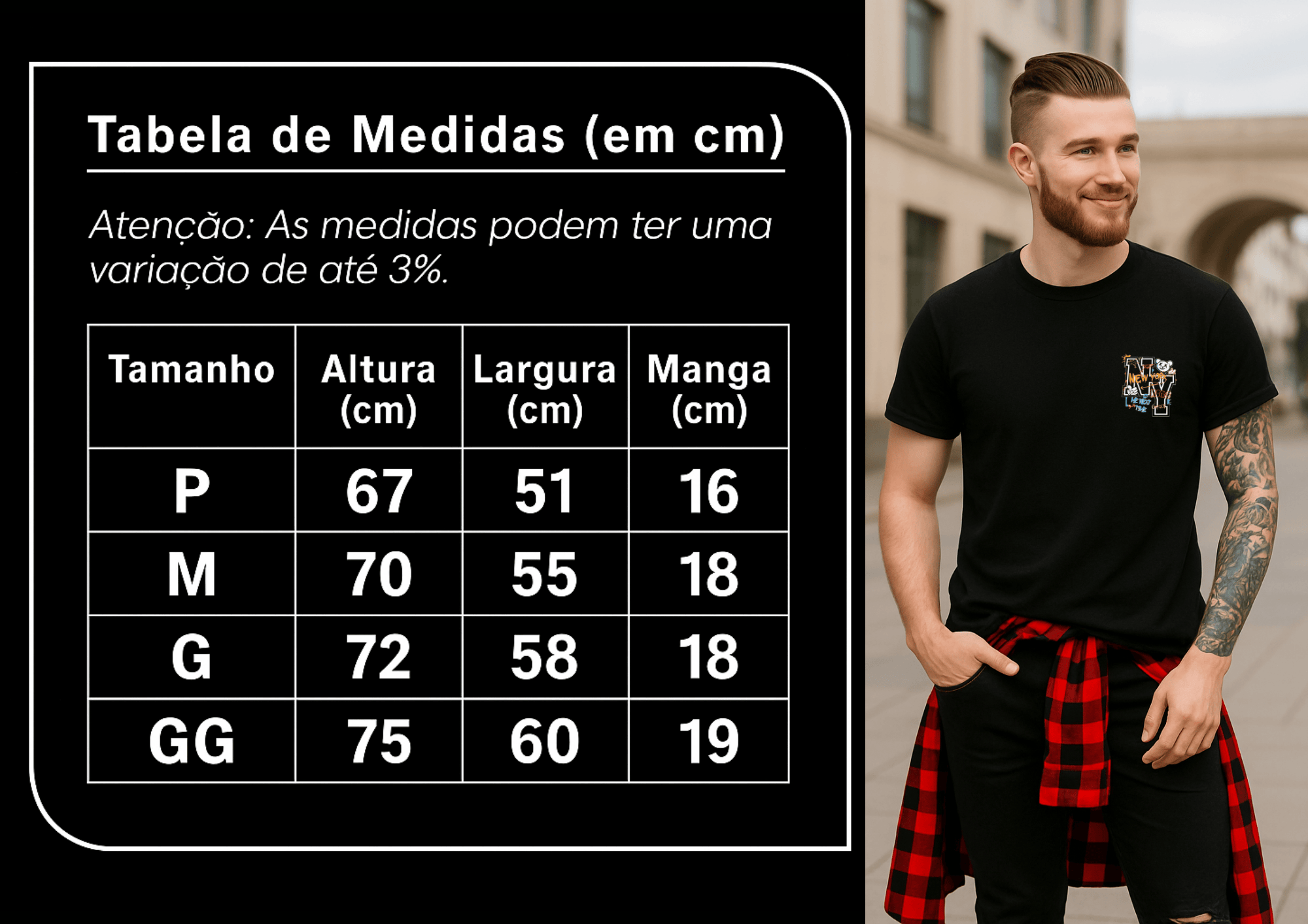 Camiseta Masculina | Estampa NY Graffiti