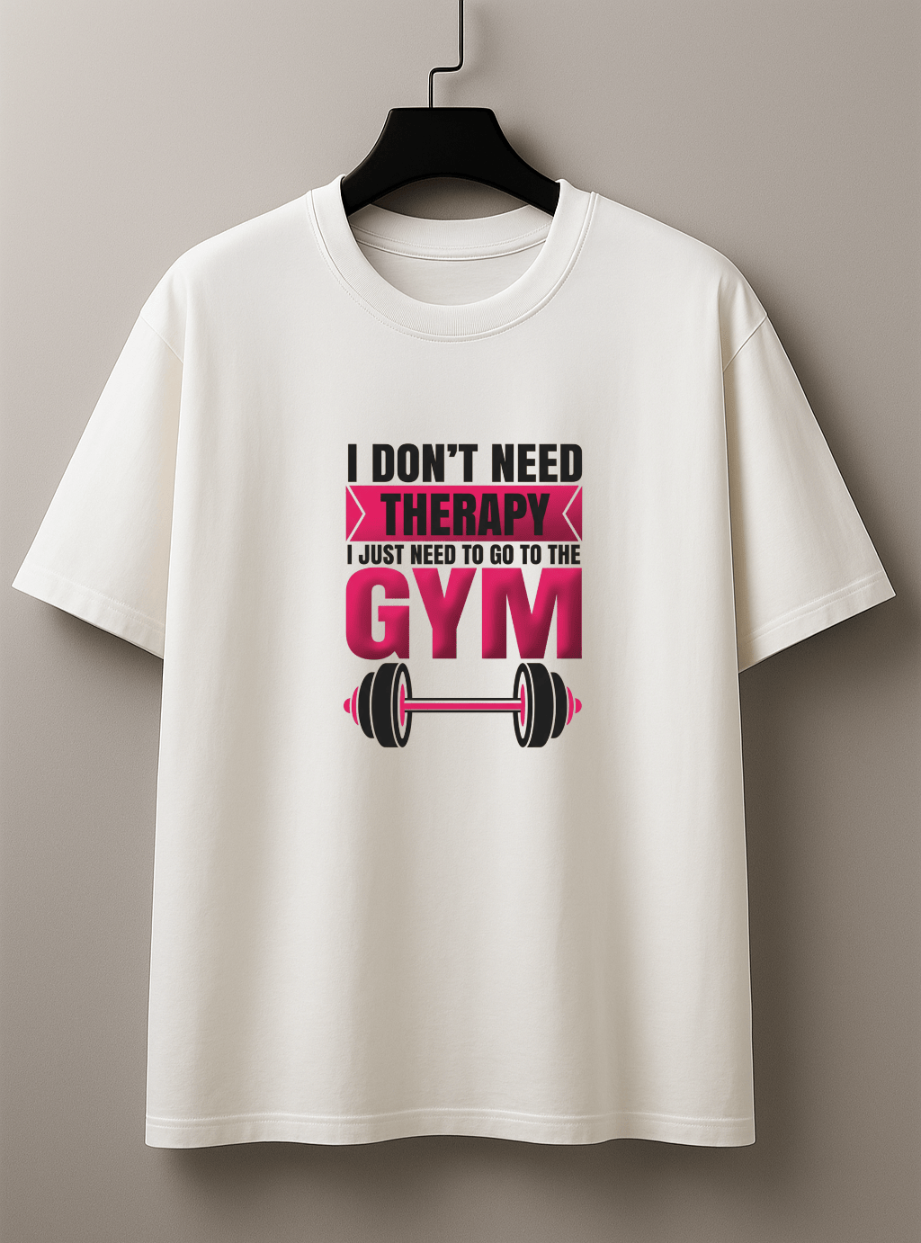 Camisetão Oversized Feminina | Estampa - Motivacional Gym