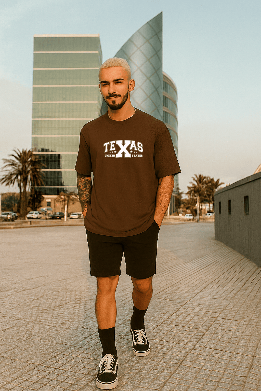 Camiseta Oversized Masculina Premium Texas United States