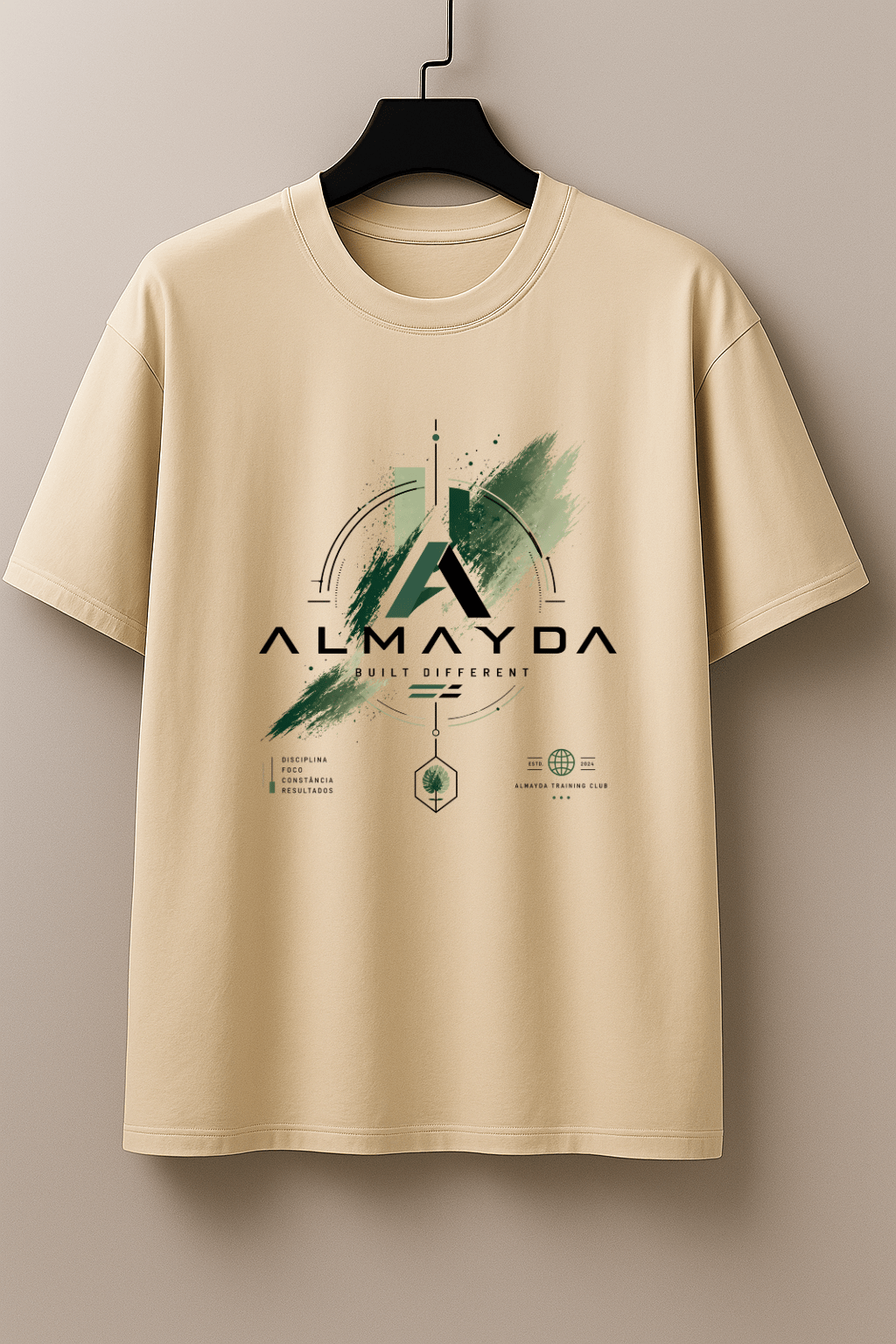 Camiseta Masculina Tradicional Manga Curta - Almayda Training Mode On