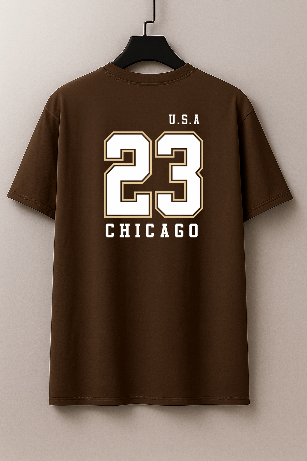 Camiseta Oversized Feminina -  U.S.A 23 Chicago | Estampa nas Costas