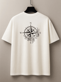 Camiseta Oversized Masculina | Estampa - Rosa dos Ventos Power