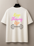 Camiseta Feminina Manga Curta - Keep Showing Up