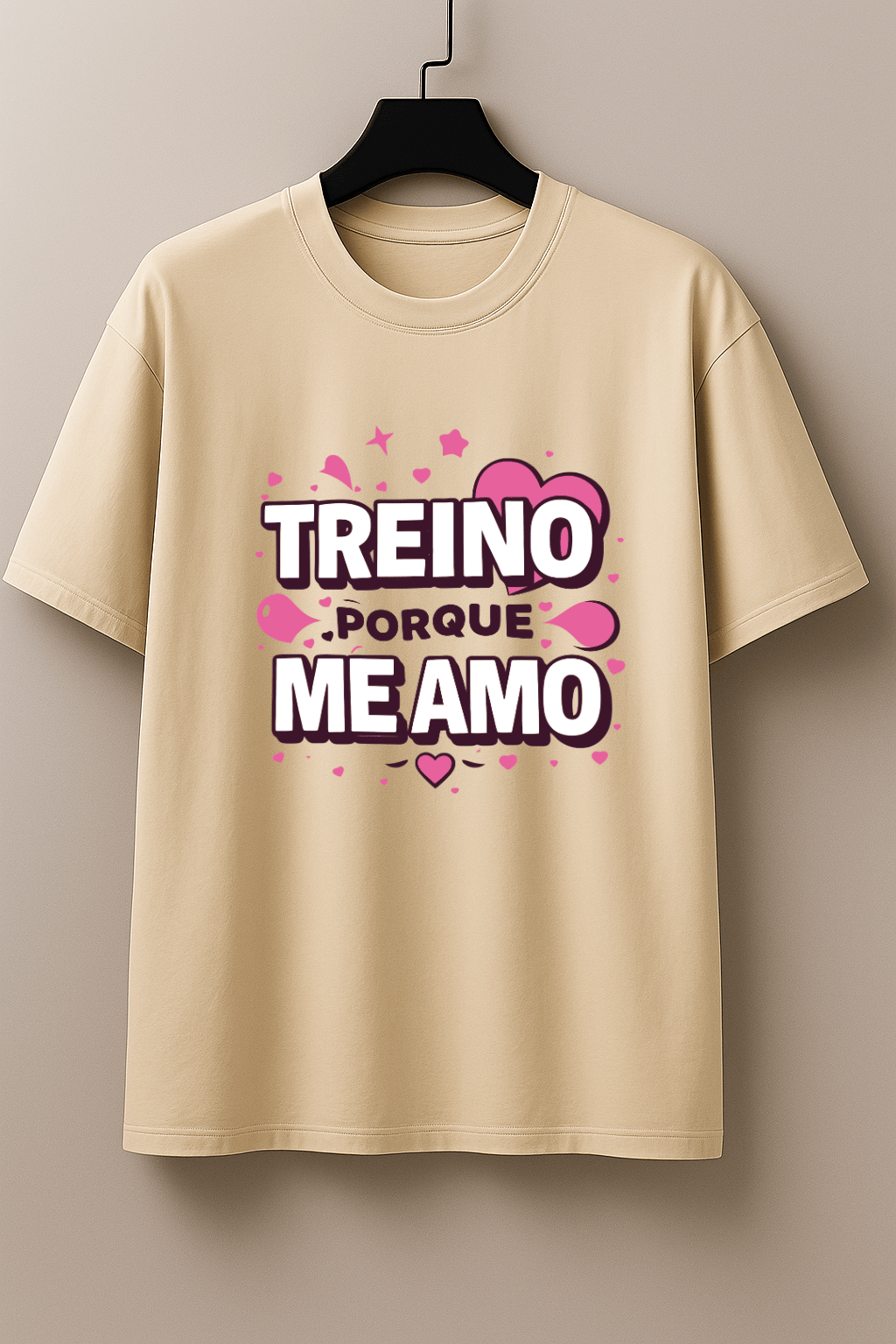 Camisetão Feminino Oversized - Treino Porque Amo