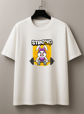 Camisetão Oversized  Feminina Power Strong Bunny | Premium | Estilo Street Fitness