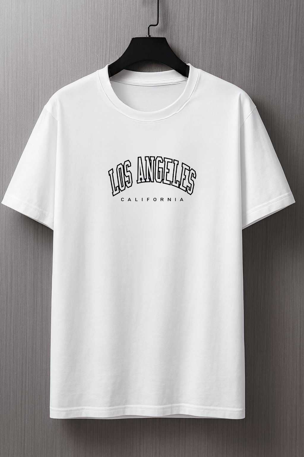 Camiseta Masculina Premium Manga Curta Tradicional  - Los Angeles California
