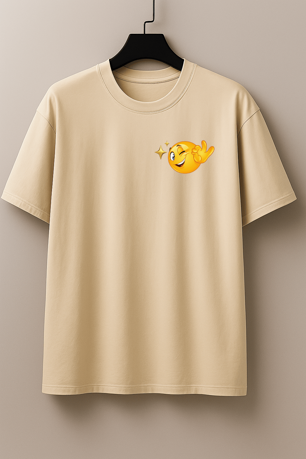 Camiseta Oversized Feminina | Estampa - Emoji Divertido
