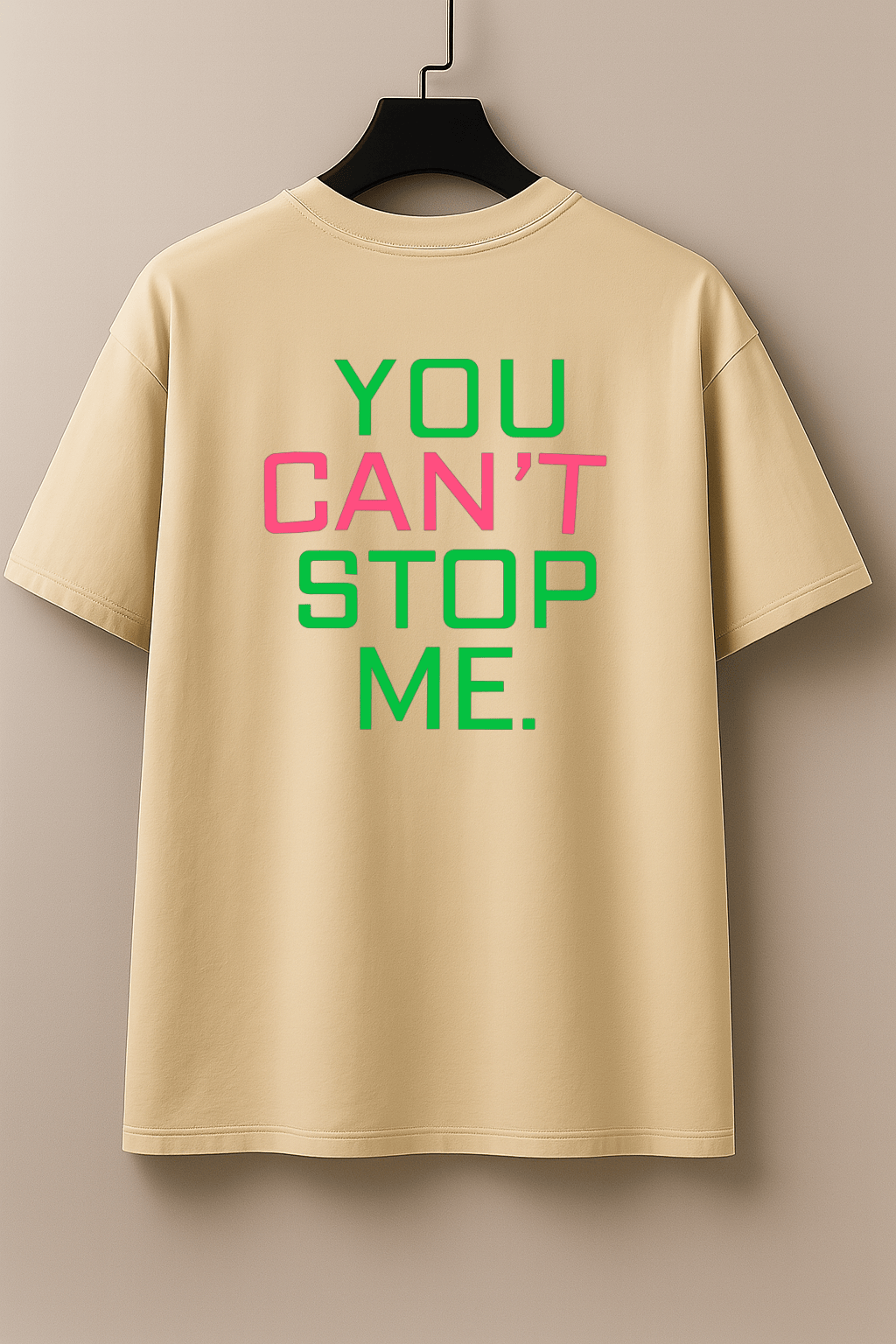 Camiseta Oversized Masculina “YOU CAN’T STOP ME.