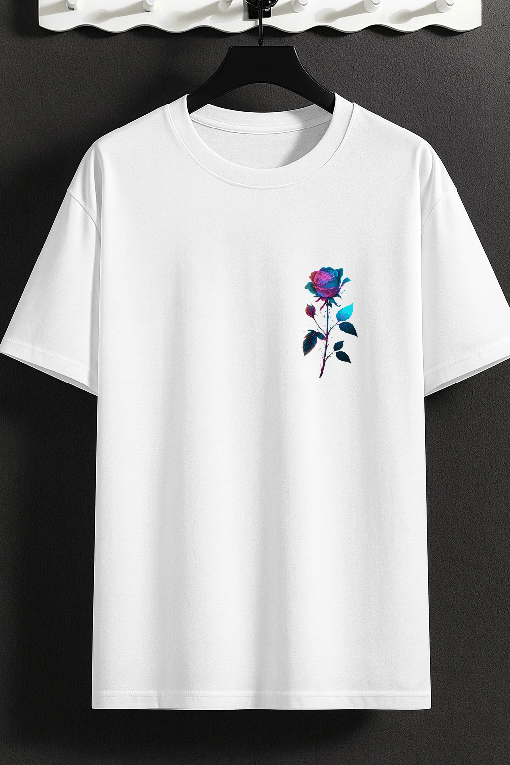 Camiseta Feminina | Estampa Rose Blue