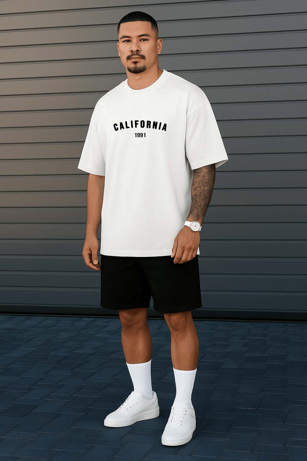 Camiseta Oversized Masculina | Estampa - California 1991