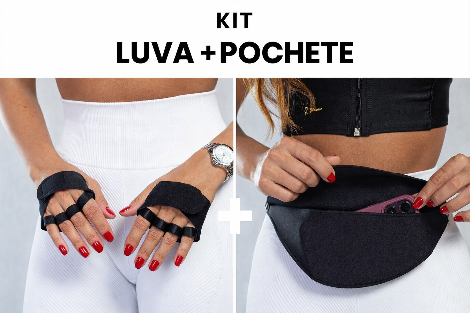 Kit Almayda Porta Celular Invisible + Protetor de Palma | Conforto & Discrição