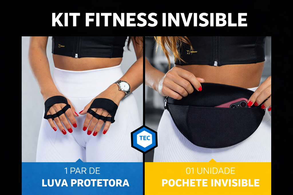 Kit Almayda Porta Celular Invisible + Protetor de Palma | Conforto & Discrição