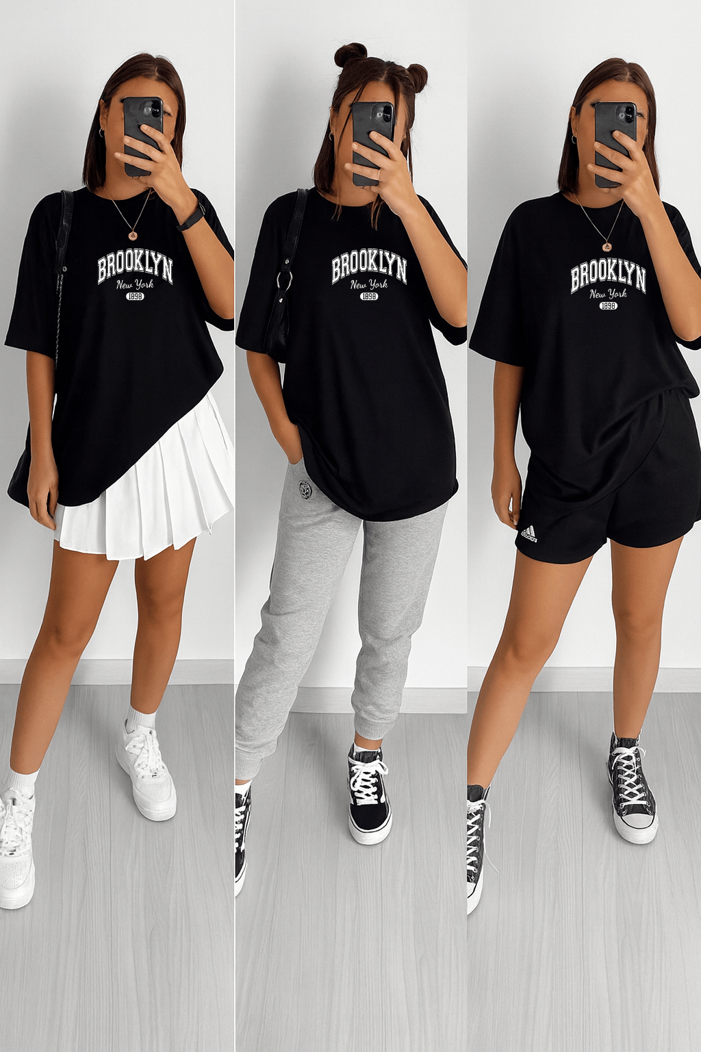 Camiseta Oversized Feminina | Estampa Brooklyn New York