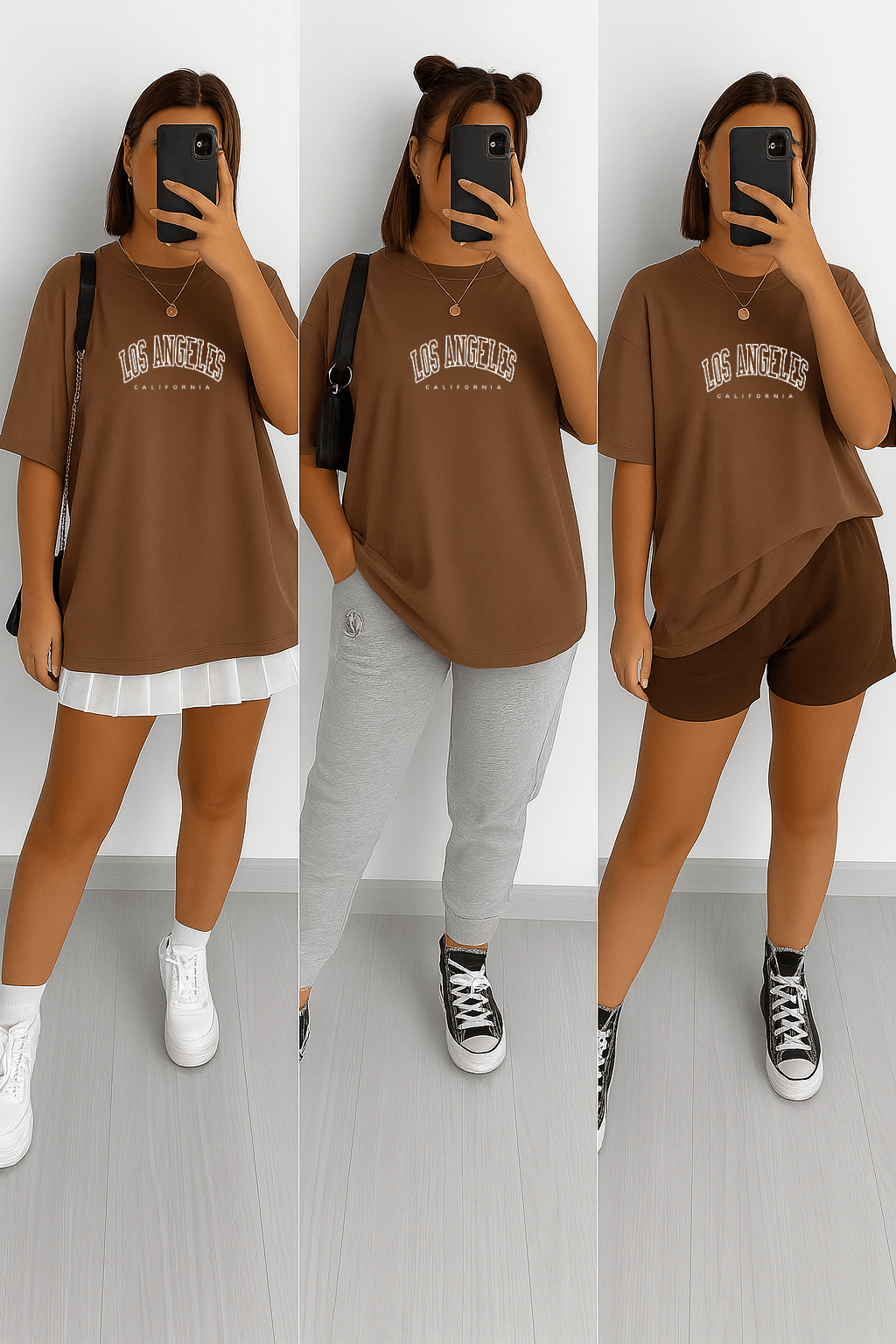 Camisetas Oversized Feminina | Estampa - Los Angeles California