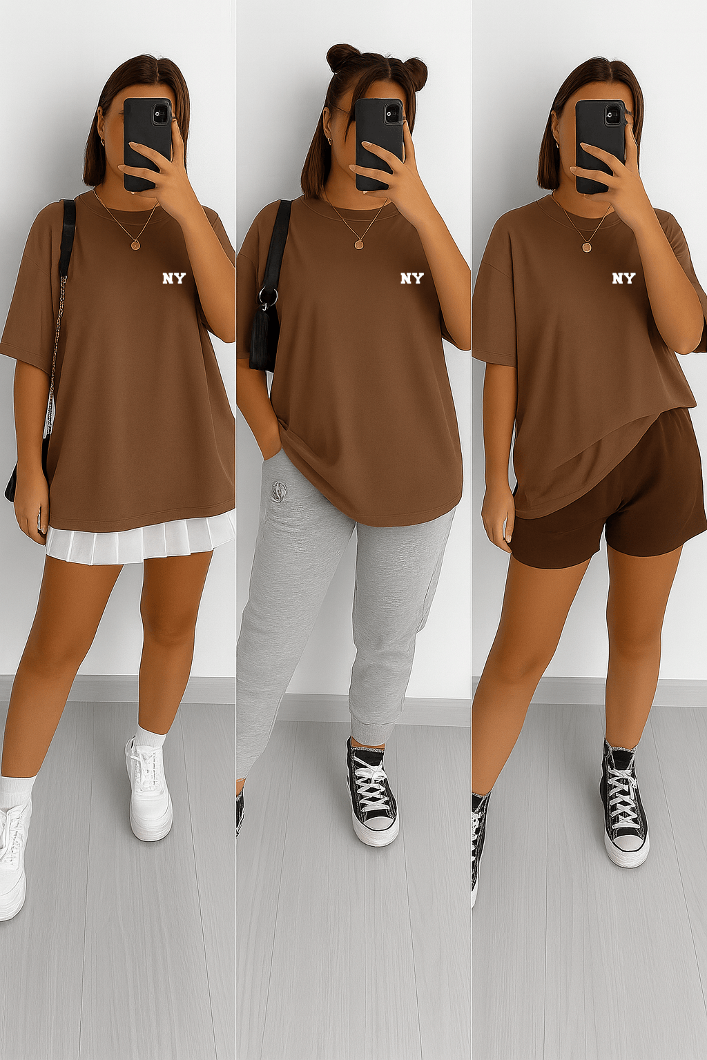 Camiseta Oversized Feminina | Estampa NY