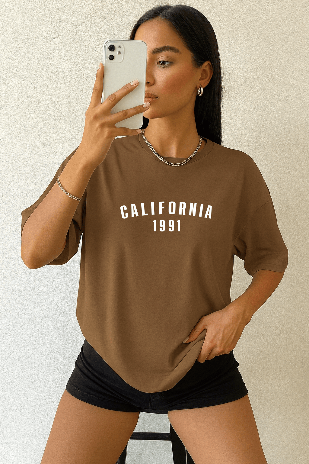 Camiseta Oversized Feminina | Estampa - California 1991