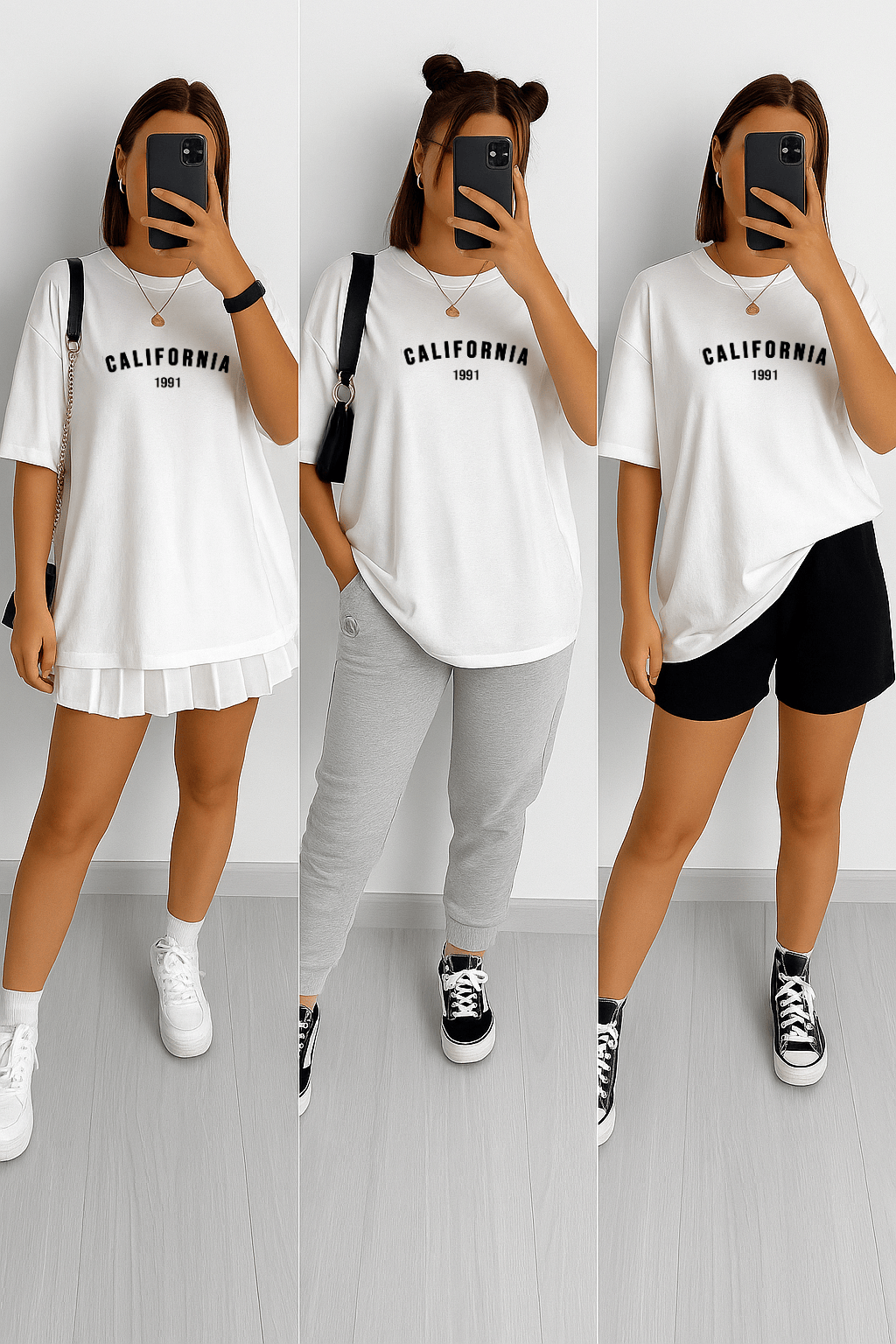 Camiseta Oversized Feminina | Estampa - California 1991