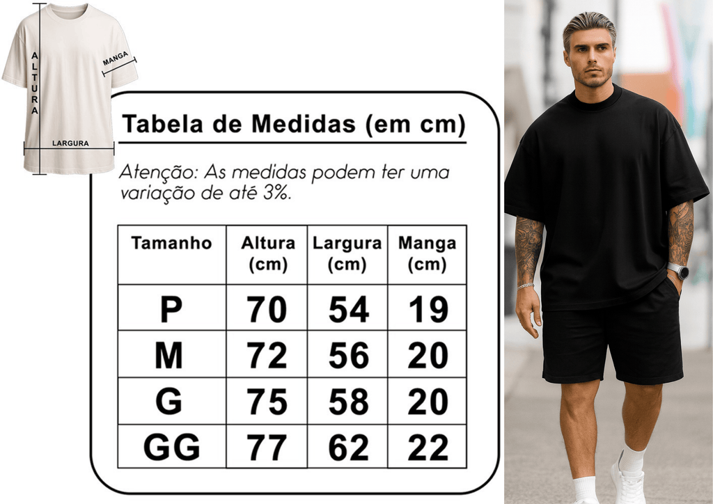 Camiseta Oversized Masculina | Estampa Instaling Muscles Amarelo