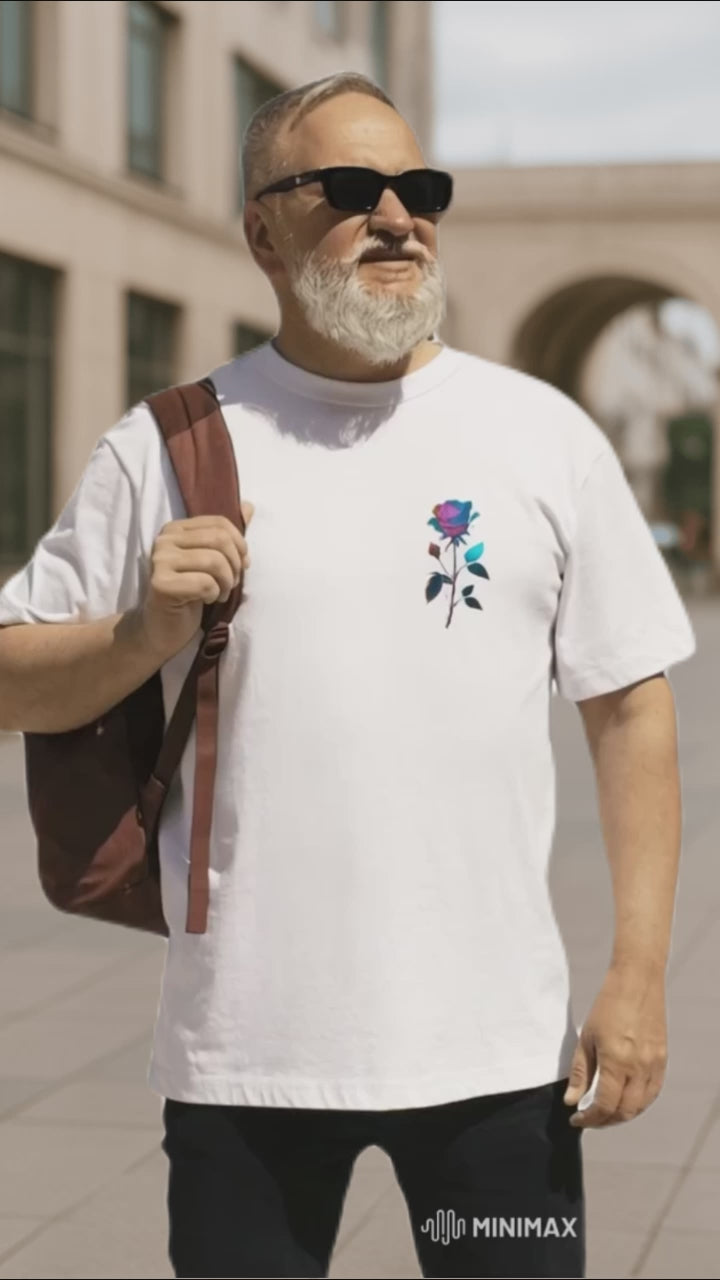 Camiseta Masculina | Estampa Rose Blue