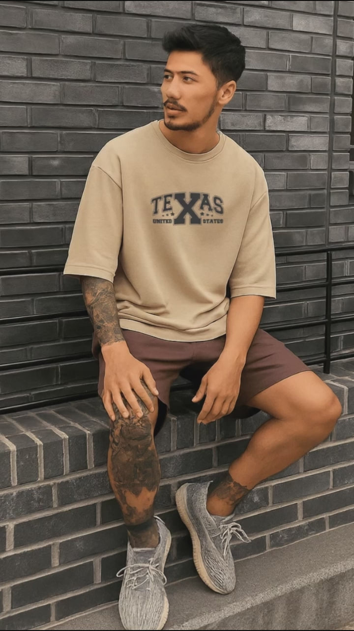 Camiseta Oversized Masculina Premium Texas United States