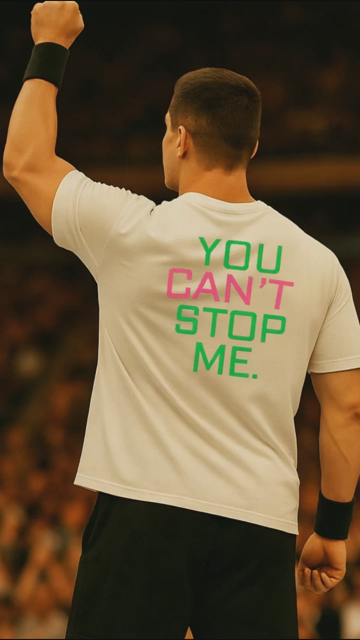 Camiseta Oversized Masculina “YOU CAN’T STOP ME.