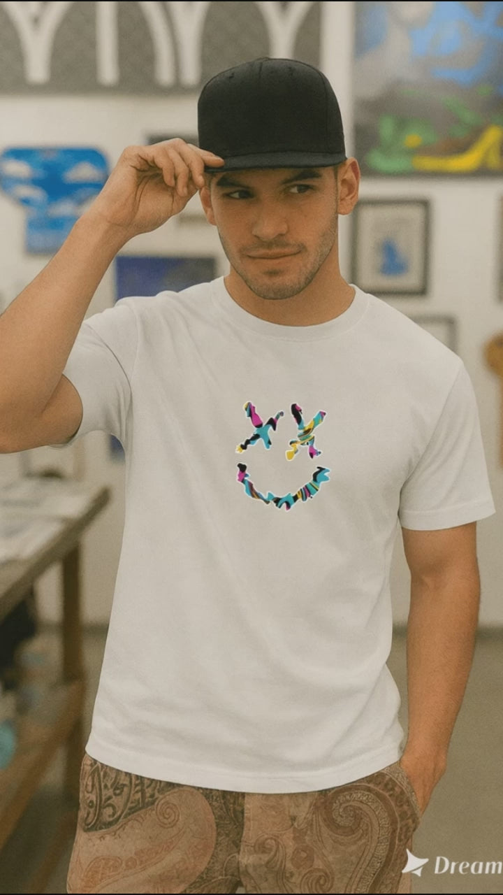 Camiseta Masculina | Estampa  - Smiley